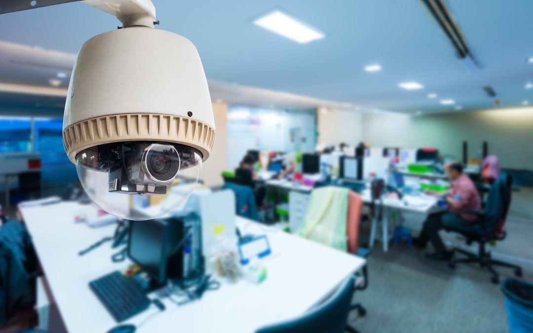 CCTV or surveillance operating in office building