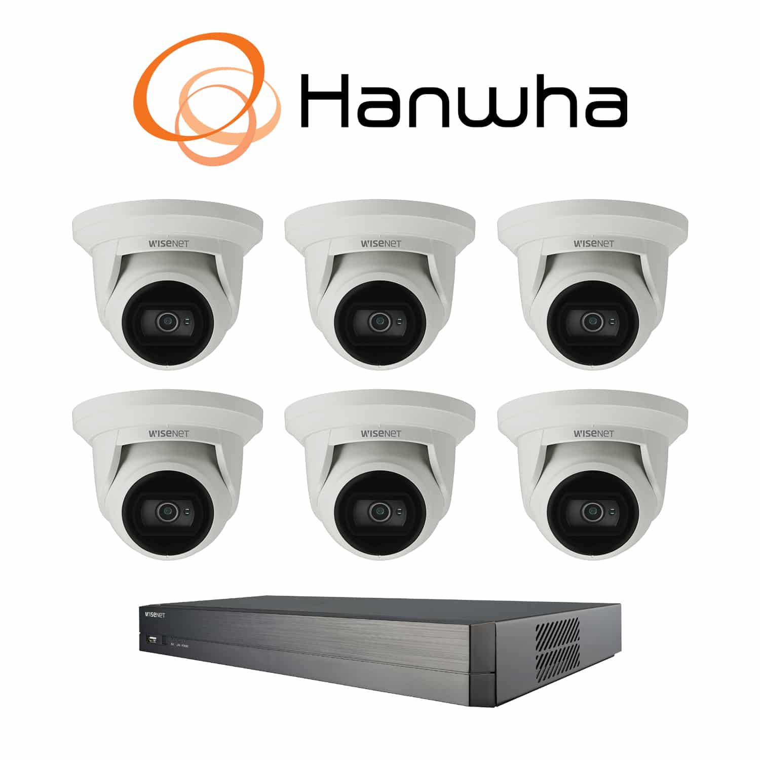 Hanwha 6 camera kit