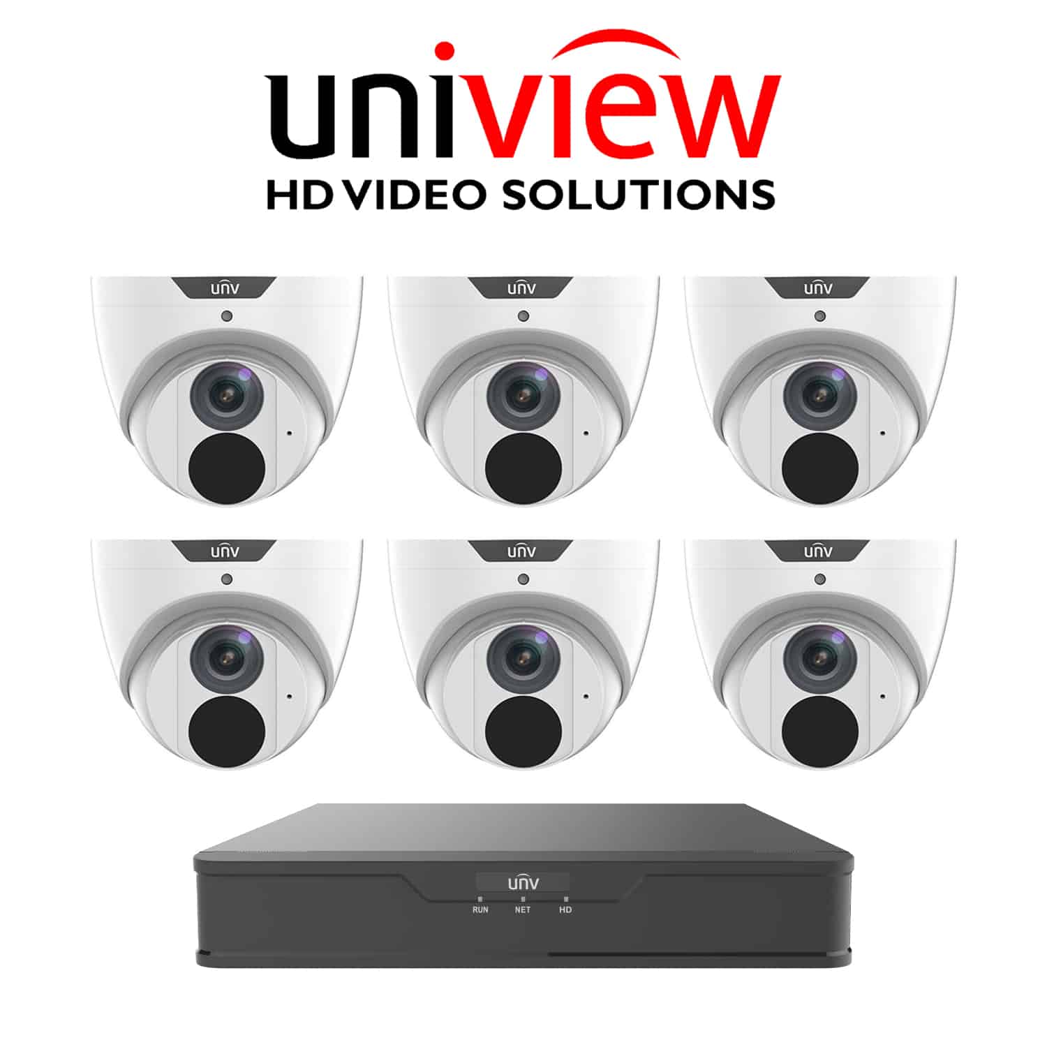 Uniview 6MP 6 camera package