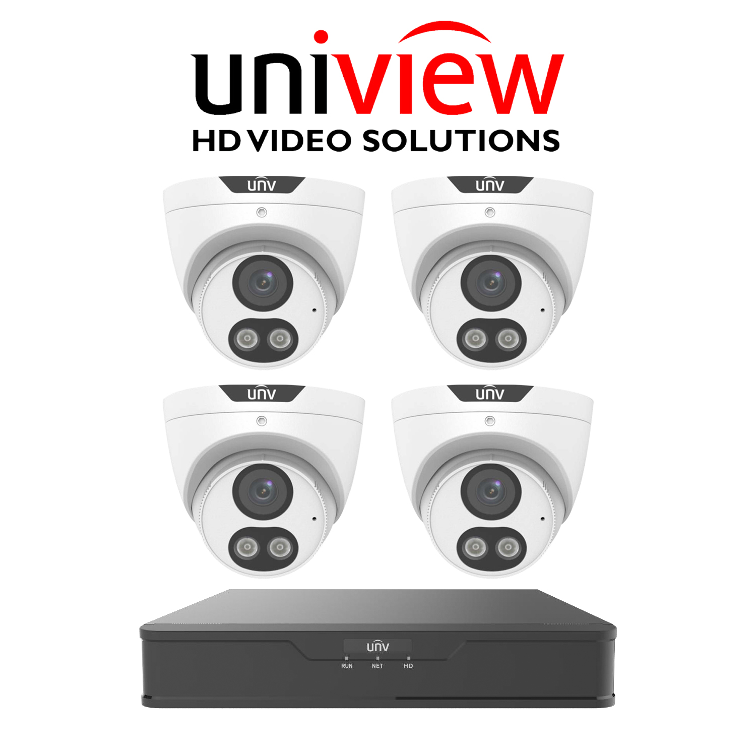 Uniview 8MP Tri-guard 4 camera package