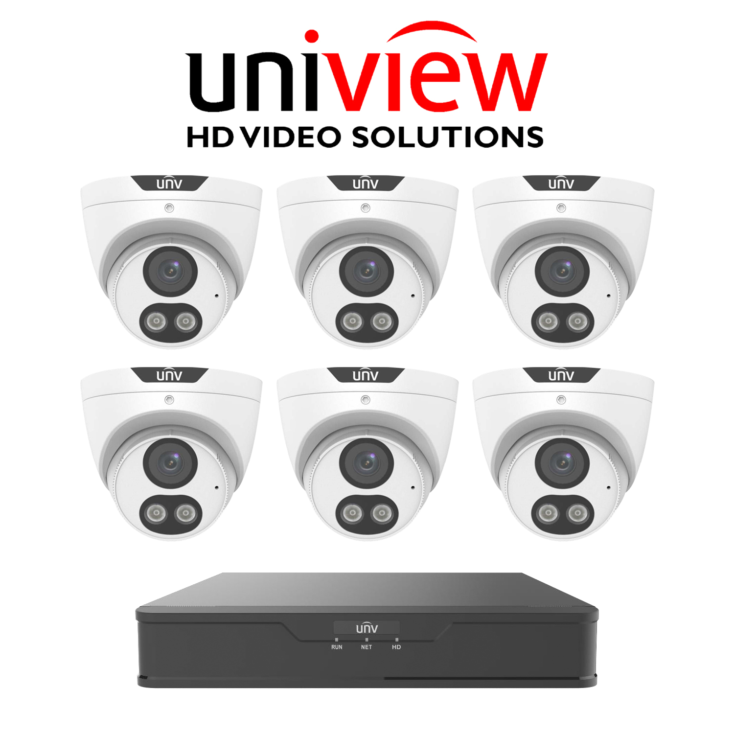 Uniview 8MP Tri-guard 6 camera package