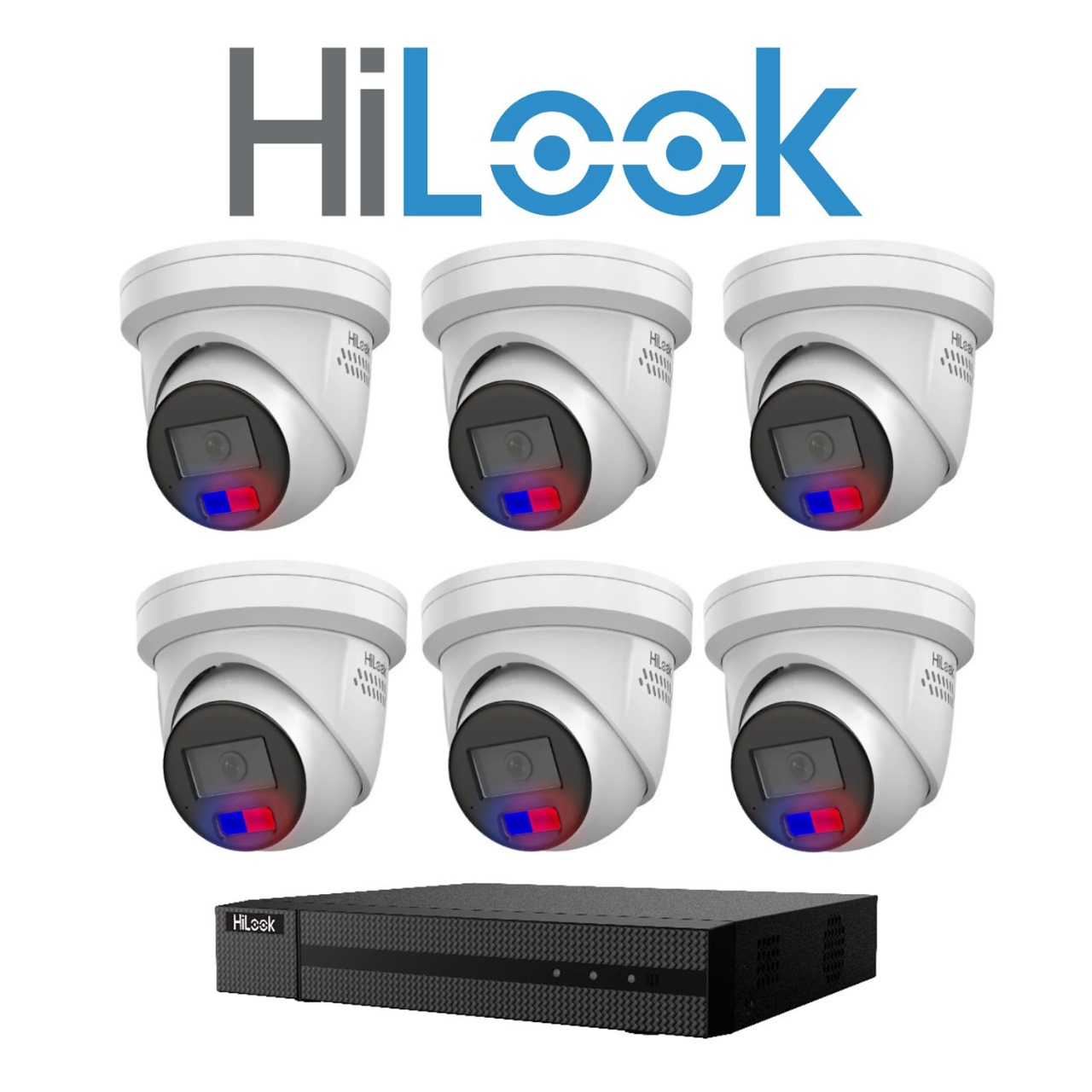 Hilook ACDC 6 camera CCTV package