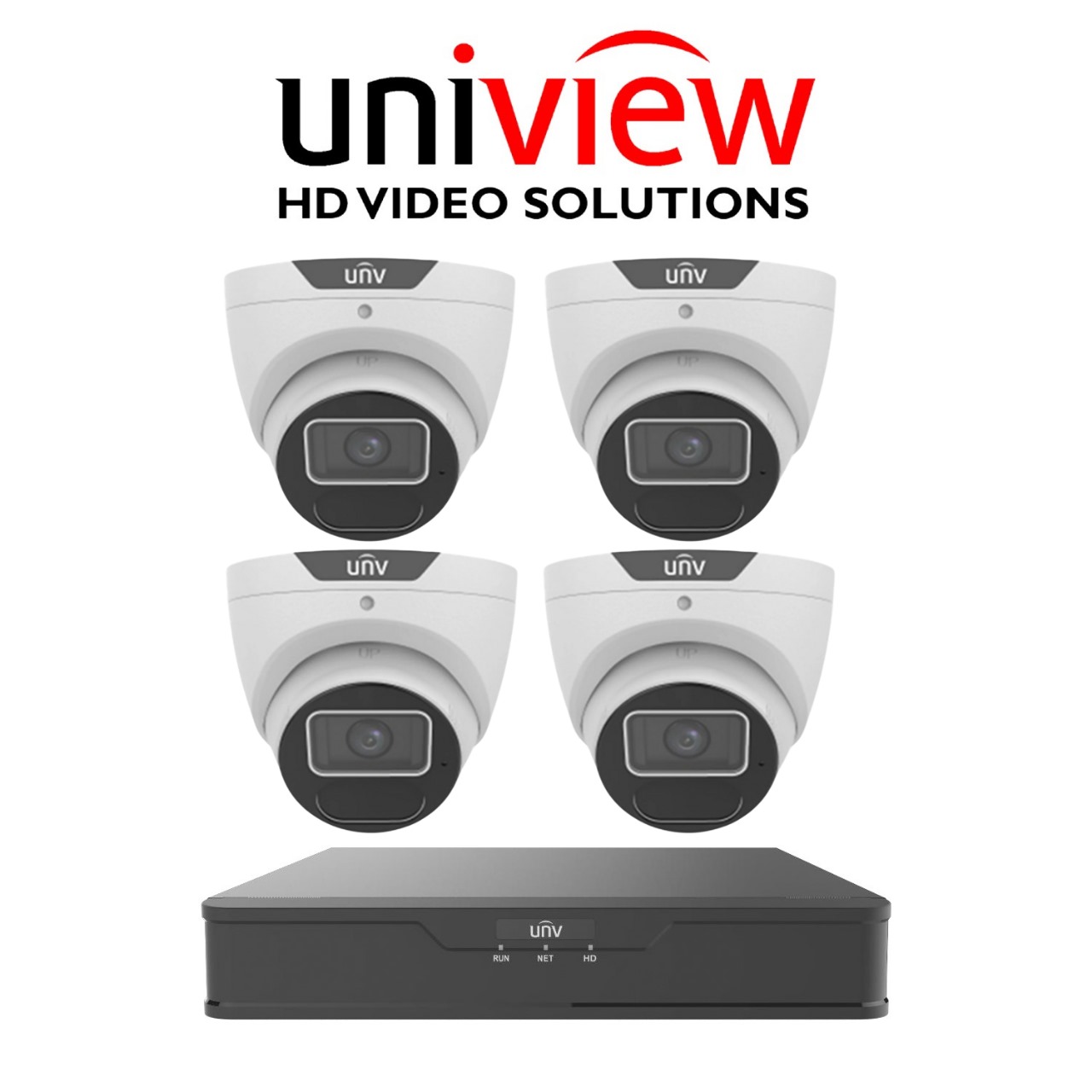 Uniview 6MP 4 Camera IP CCTV Camera Installation