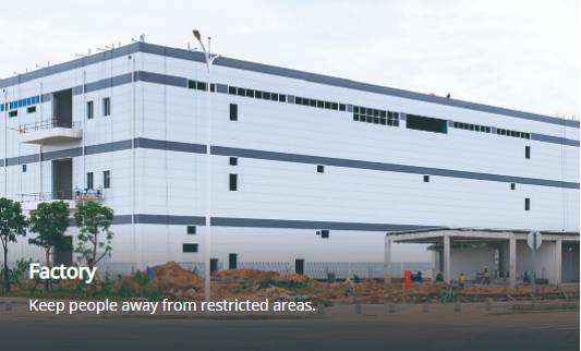 Factory and construction protection Wizsense AI CCTV