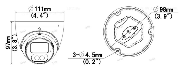 Uniview 8mp dimension