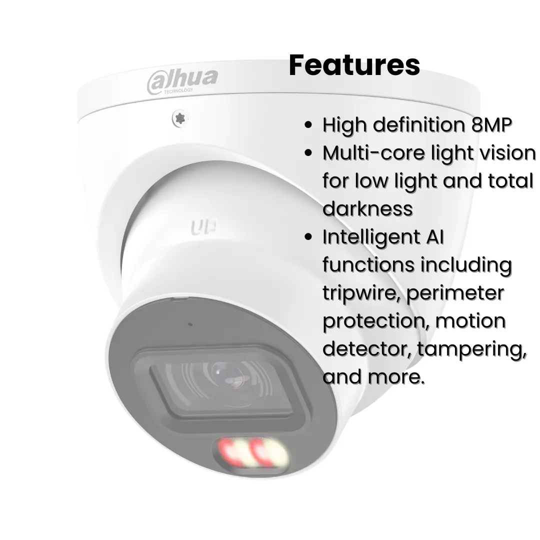 Dahua CCTV DH-IPC-HDW3867EM-S-IL-ANZ with Features