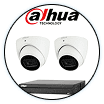 image (24) Dahua technology logo with two turret cameras and an 8-channel network video recorder, showcasing a CCTV camera kit for reliable surveillance solutions in Perth.
